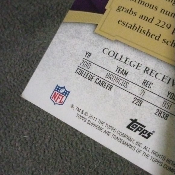 Austin Pettis rookie card 45/75 RARE FOOTBALL CARD !!! Rams - Picture 3 of 4